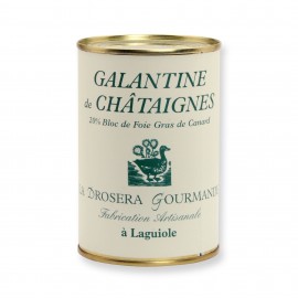 Galantine de châtaignes 400g avec 20% de bloc de foie gras de canard