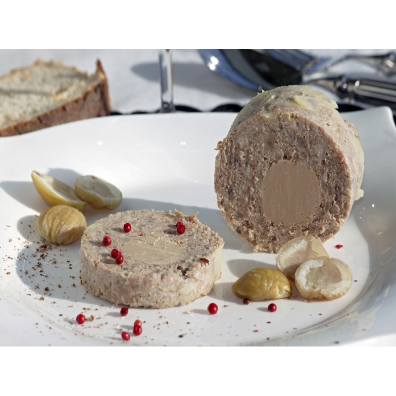 400 G Foie Gras Pour Combien De Personnes galantine de châtaignes 400g avec 20% de bloc de foie gras de canard